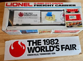 #113 - Lionel 1982 World's Fair Boxcar 6- 9467