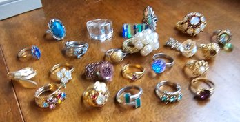 #25 - Lot Of Costume Jewelry Rings