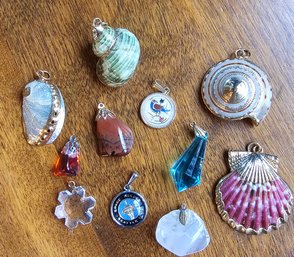 #29 - Necklace Pendant Drops Of All Types- Beautiful Shells