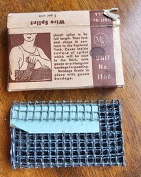 #41 - MSCO Medical Supply Co Vintage Wire Mesh Splint