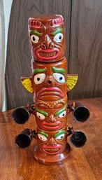 #59 - Totem Decanter With 4 Cups