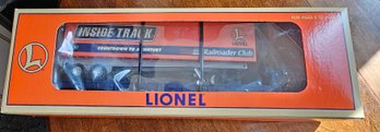 #110 - Lionel - 1997 Railroader  Club Flatcar With Trailer 6 - 19437