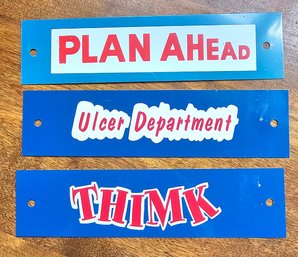 #6 - 3 Metal Signs