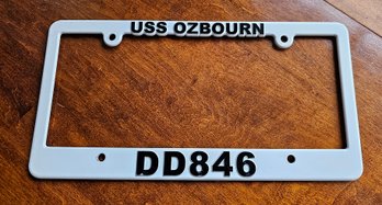 #14 - USS Ozbourn License Plate Frame