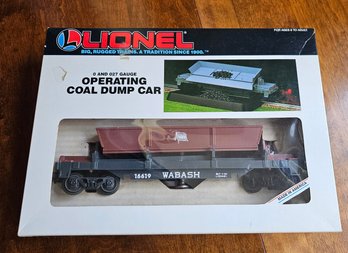 #48 - Lionel Wabash Operating Coal Dump Car 6-16619