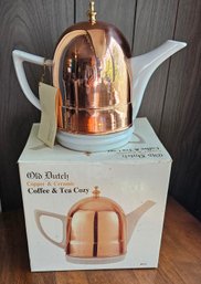 #108 - Old Dutch Copper & Ceramic Coffee & Tea Cozy