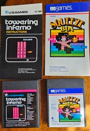 #115 - 1982 US Games - Game Cartridges And Instructions