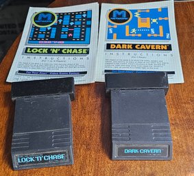 #117 - 1982 Mattel Network Game Cartridges And Instructions