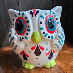 #188 - Ceramic Owl Planter