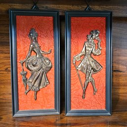 #1 - Pair Of 10x5 Mid Century Wall Art - Plastic