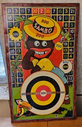 #79 - 1930s Wyandotte Toys Sambo Dart Game