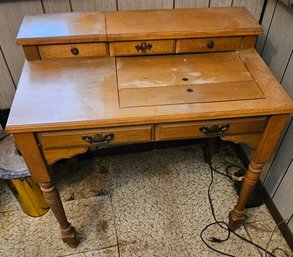 #80 - Singer Sewing Machine And Cabinet