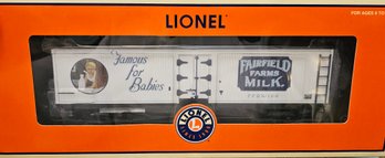 #133 - Lionel Fairfield Farms Milk Car 6-17358