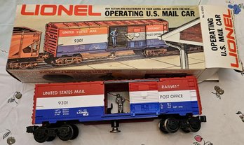 #179 - Lionel Operating US Mail Car 6-9301