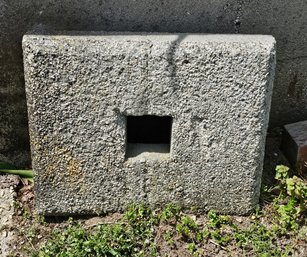 # 126 - Cement Rectangle With Center Hole - Perfect For That Umbrella