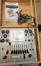 #124 - Superior Instruments Model TV-11 Tube Tester - Turns On  Meter Moves