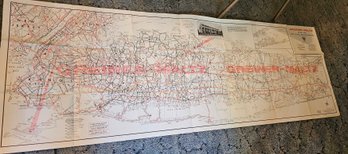 #30 - 27 X 76 Greiner Maltz Artery Map Of Long Island & The Metro Area
