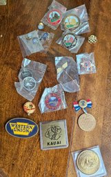 #349 - Pins Including 1937 Liberty Bell Commemorative