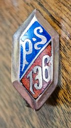 #351 - Gold P.S. 136 School Pin