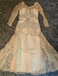 #361 - Early 1900s Wedding Dress- Small Size
