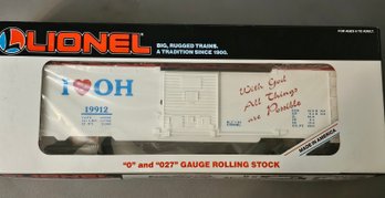 #63 - Lionel I Love Ohio Boxcar 6-19912