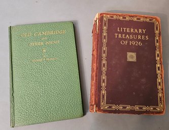 #156 - 1926 Literary Treasures & Cambridge Poems