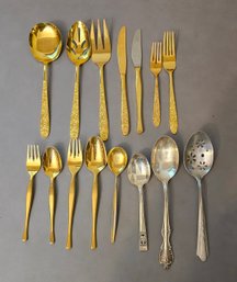 #225 - Gold And Silver Plate Flatware