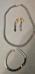 #294 - Hematite Jewelry Set