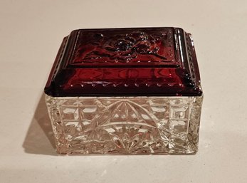 #230 - Ruby Topped Crystal Box