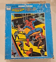 #270 - 1976 Whitman Spiderman Puzzle- Missing 3 Pieces