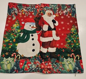 #27 - Brand New Christmas Zippered Pillow Cover 19' Square