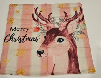 #38 - Brand New Christmas Zippered Pillow Cover 19' Square