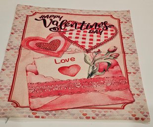 #40 - Brand New Valentines Zippered Pillow Cover 19' Square