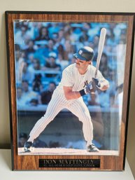 Don Mattingly Placque 9.5 X 12.5 -J