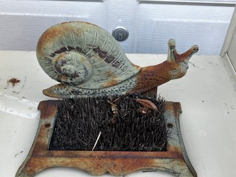 Vintage Snail Boot Scraper -J