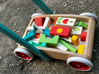 Tender Leaf Toys Baby Block Wooden Walker -J