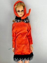 1965 Francie Barbie Doll In Cozy Outfit #1263 -J