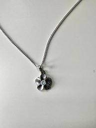 Sterling Flower Necklace -JS