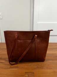 Large Brown And Leopard Bag