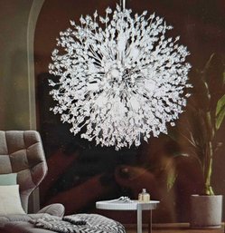 Modern Firework Chrome Crystal Chandelier