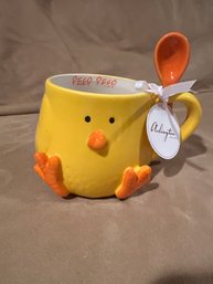 #193 - Chick Mug With Spoon - C