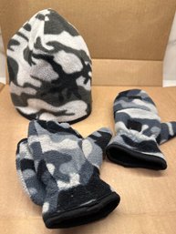 Kids Hat And Convertible Glove Set