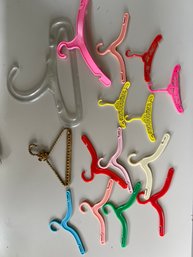 Vintage Barbie And Doll Clothes Hangers -J