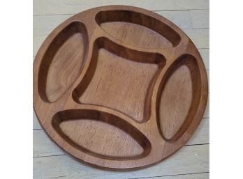 Dansk Danish Divided Wooden Dish