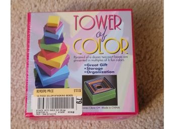 NIB Sealed Tower Of Color Boxes