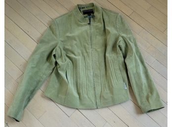 Medium Green Suede Bernardo Jacket