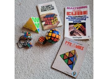 Rubiks Cubes Of All Shapes With Helpful Books