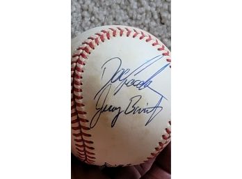 1994 Autographed Baseball - Dwight Doc Gooden & Jeromy Burnitz