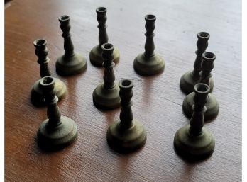 10 Mini Candlestick Holders