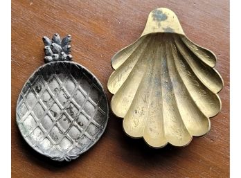 2 Small Metal Dishes